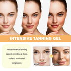 Bräunungsgel Intensiver Selbstbräuner Gesicht Körper Natürlicher Bronzer Weizen Feuchtigkeitsspendend Hydratisierend Sommer Sonnenbank Selbstbräunungsgel