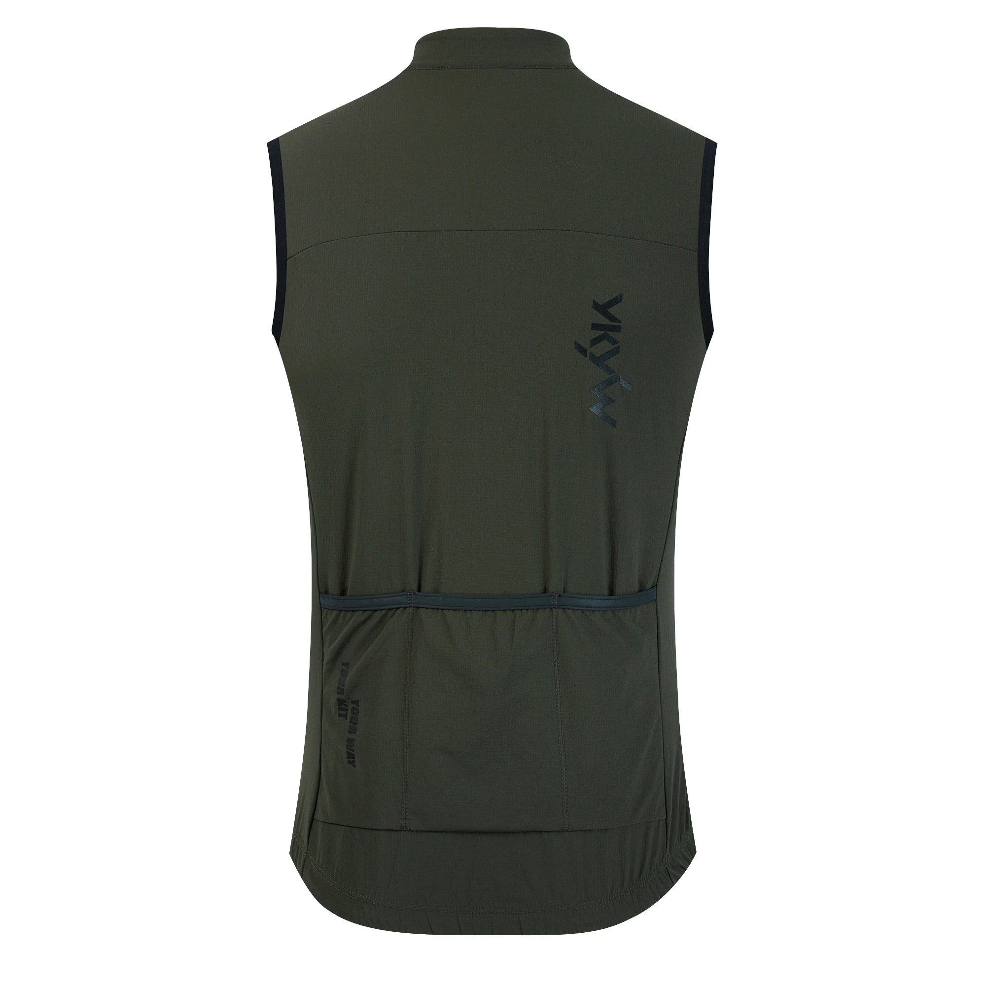 YKYWBIKE Herren Radsport Gelit Thermo-Fleece Fahrrad Windjacke Ärmellose Weste Winddicht Wasserdicht Radfahren