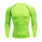 Men Compression Running T-shirt Fitness Tight Long Sleeve Sport Shirts Training Jogging Tops Gym Sportswear Dry Fit Rashgard