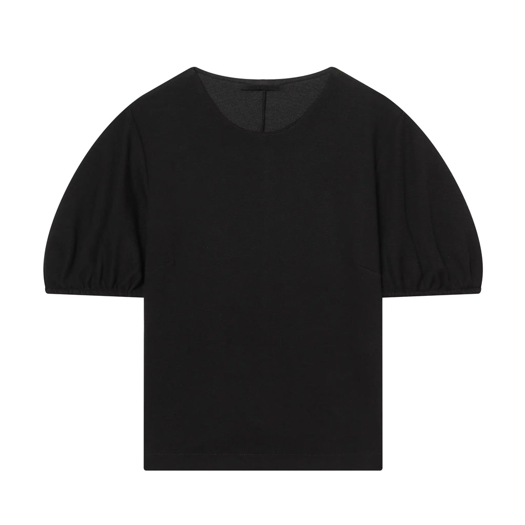 HH Damen Elegantes Beiges Set, Rundhals-T-Shirt, Einfarbiges Puffärmel-Oberteil, Lässige Weite Hosen, High Street Chic Outfit