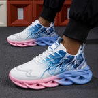 2025 Unisex Laufschuhe Herren Damen Leichte Mesh Atmungsaktive Bequeme Flache Weiche Tennisschuhe Sommer Schnürsneaker Herren