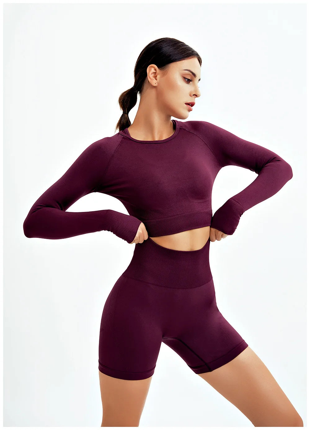 WAREBALL 2/3/4-teiliges Nahtloses Yoga-Set Sportkleidung Yoga-Anzüge für Frauen Fitness-Set Trainingsanzüge Sport-BH Gym Leggings