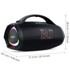 ZEALOT S98 160W Tragbarer Bluetooth-Lautsprecher mit hoher Leistung, kabelloser TWS-Subwoofer, wasserdichter mobiler HIFI-Qualität
