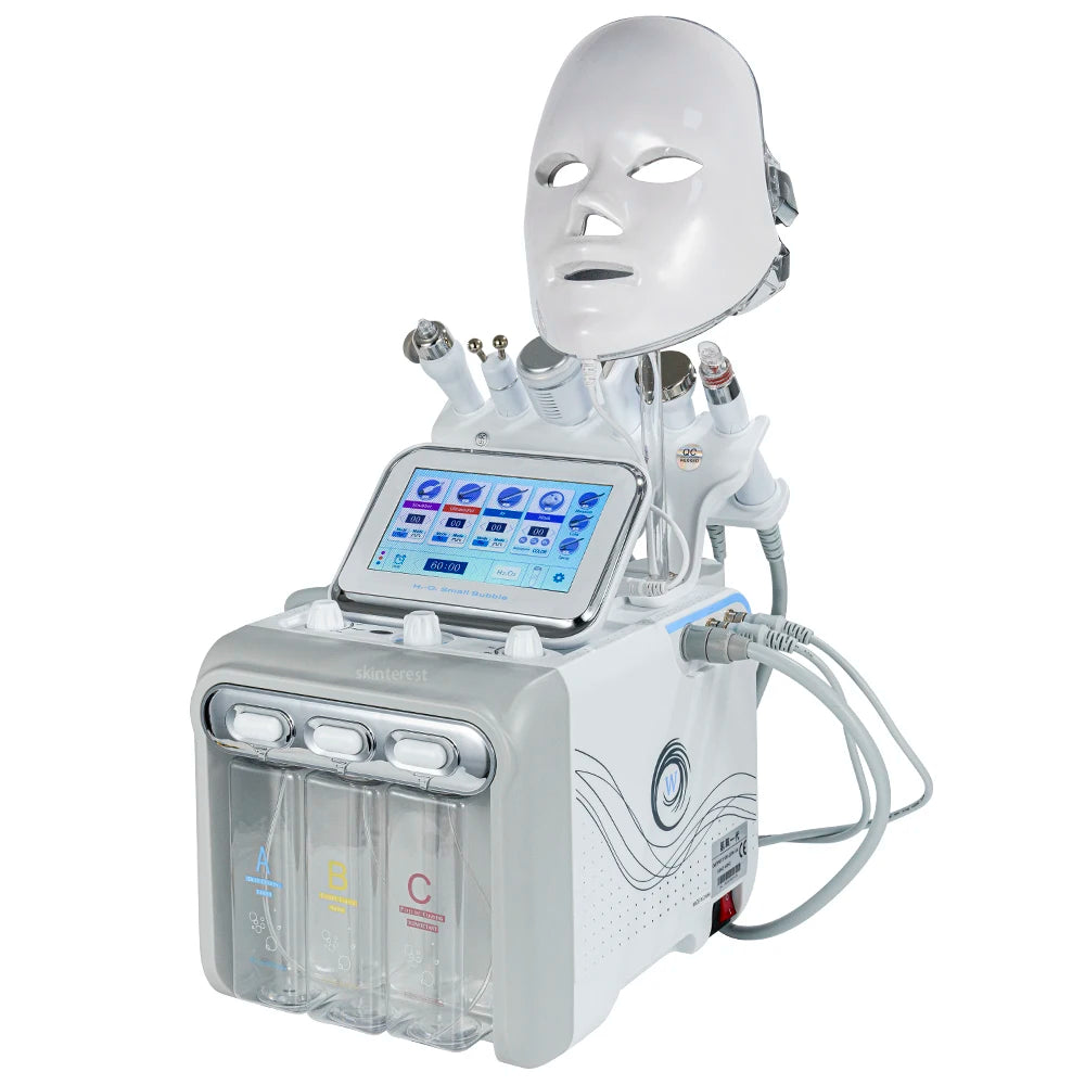7-in-1 Dermabrasions-Peeling-Spa-Gesichtsmaschine Hautverjüngung Hydro-Dermabrasion Hydro-Aqua-Gesichtstiefenreinigung Hautpflegegerät