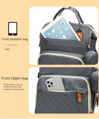 USB Mummy-Bag Windeltasche Babypflege Große Kapazität Mama Rucksack Mummy Mutterschaft Nasstaschen Wasserdichte Baby Schwanger Wickelrucksack