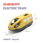 Elektrische Zuglokomotive Magnetisches Auto Druckguss-Modell Steckplatz passend für alle Marken Holzzugschienenbahn für Kinder Spielzeug W02