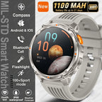 2026 Neue T-Rex 3 Ultra 1100mAh Smartwatch 5ATM Wasserdicht Outdoor Sport GPS Track Herzfrequenz Kompass Bluetooth Anruf Smartwatch