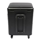 Rollender Make-up-Trolley mit Tattoo-Armlehnenständer, Beauty-Trolley mit 3 Schubladen, 4 Universalrädern und Zahlenschloss