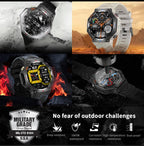 T-Rex 3 Ultra Militärische GPS-Smartwatch 10ATM Wasserdicht Kompass Höhenmesser Barometer AMOLED Herren HD Anruf Sport-Smartwatch