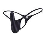 YAULAANG Sexy Herren Glanz Gay Unterwäsche Öliger G-String Tanga Glänzend niedrige Taille Hohe Elastizität Herren Dessous