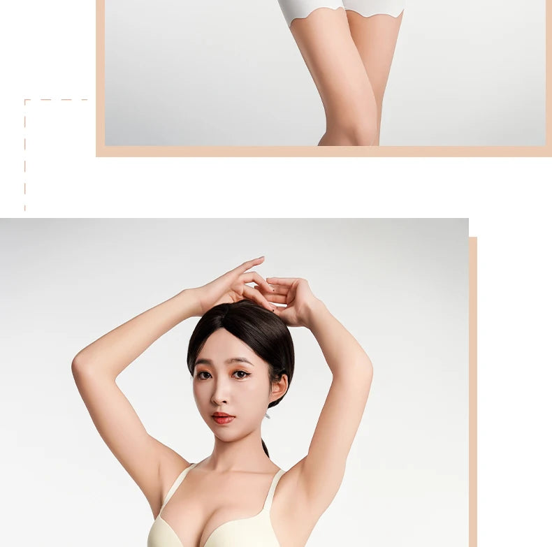 2er-Pack Nahtlose Sicherheits-Shorts Damen Eisseide Sommer Anti-Scheuer Unterwäsche Boxershorts Unterrock-Slip Übergröße Kurze Leggings 40-100kg