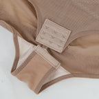 Cross Waist Tummy Control Body Shaping Bodysuit für Damen Ganzkörperkontrolle V-Ausschnitt Mesh Atmungsaktiver Slip Unterwäsche Po-Former