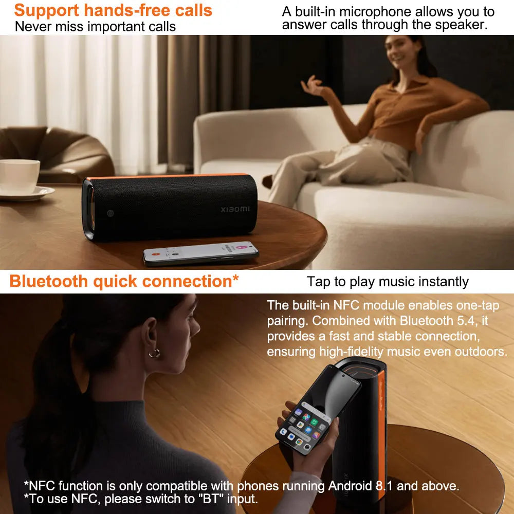 Xiaomi Sound Party, 50W tragbarer Bluetooth-Lautsprecher, Harman AudioEFX TWS-Modus 26h Wiedergabezeit, Smart Connectivity Wireless Speaker