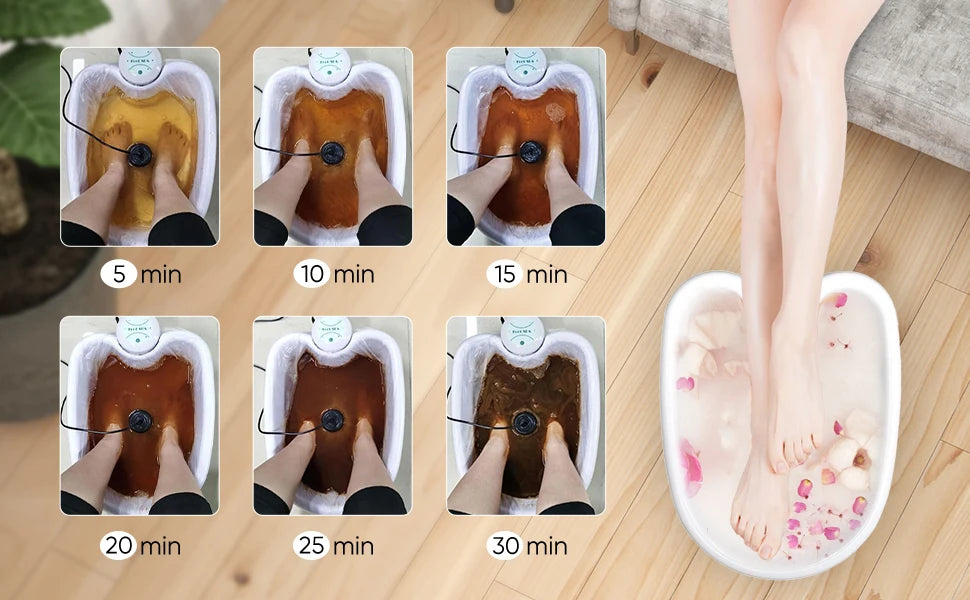 Detox Ionic Foot Spa Bath Machine Massage Foot Ionic Detoxification Relieves Fatigue Promote Good Health And Full For Vitality