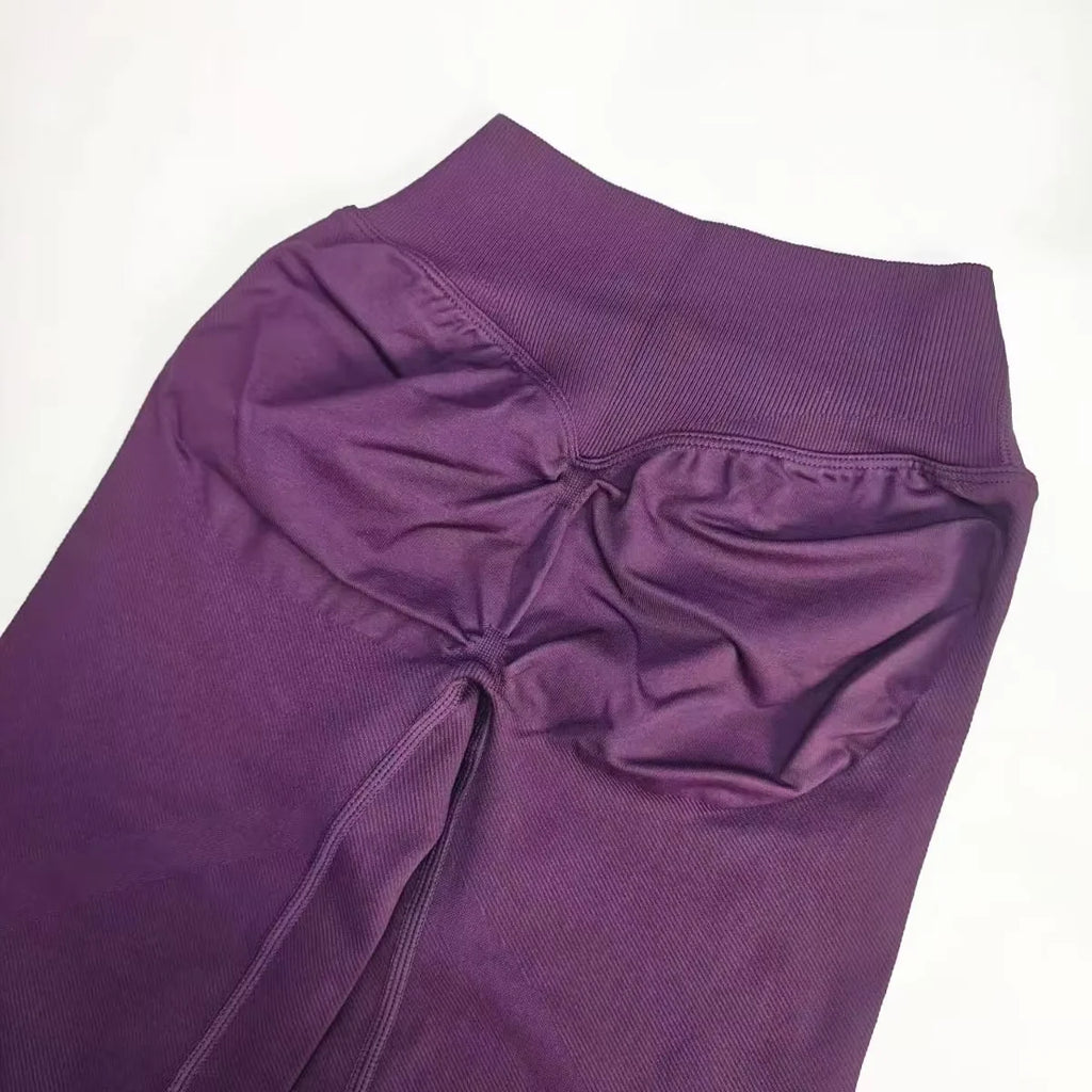NCLAGEN Vision Flares Damen Fitnessstudio Fashion Yogahosen mit überkreuzter Vorderseite, hoher Taille, nahtlosen Sport-Leggings, Fitness-Hosen mit weitem Bein