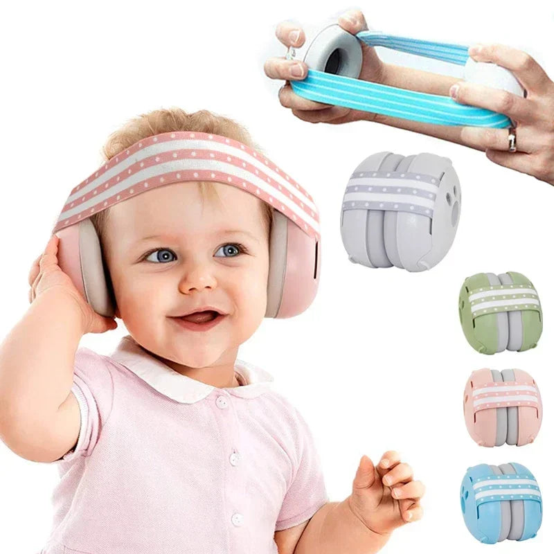 Baby Gehörschutz für Kleinkinder Elastische Lärmschutz-Ohrenschützer Baby-Kopfhörer gegen Gehörschäden verbessert den Schlaf Hauptbild