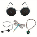 1PC/2PC Coraline Knöpfe Augen Brille Halloween Cosplay Brillen Requisiten Neuheit Lustige Brillen für Other Mother Kostüm Zubehör