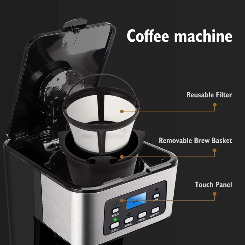 SOKANY 950W 1.5L Electric Coffee Maker 12-Cup Coffee Maker With 24-Hour Preset Keep Warm Function With Function US Plug Hauptbild