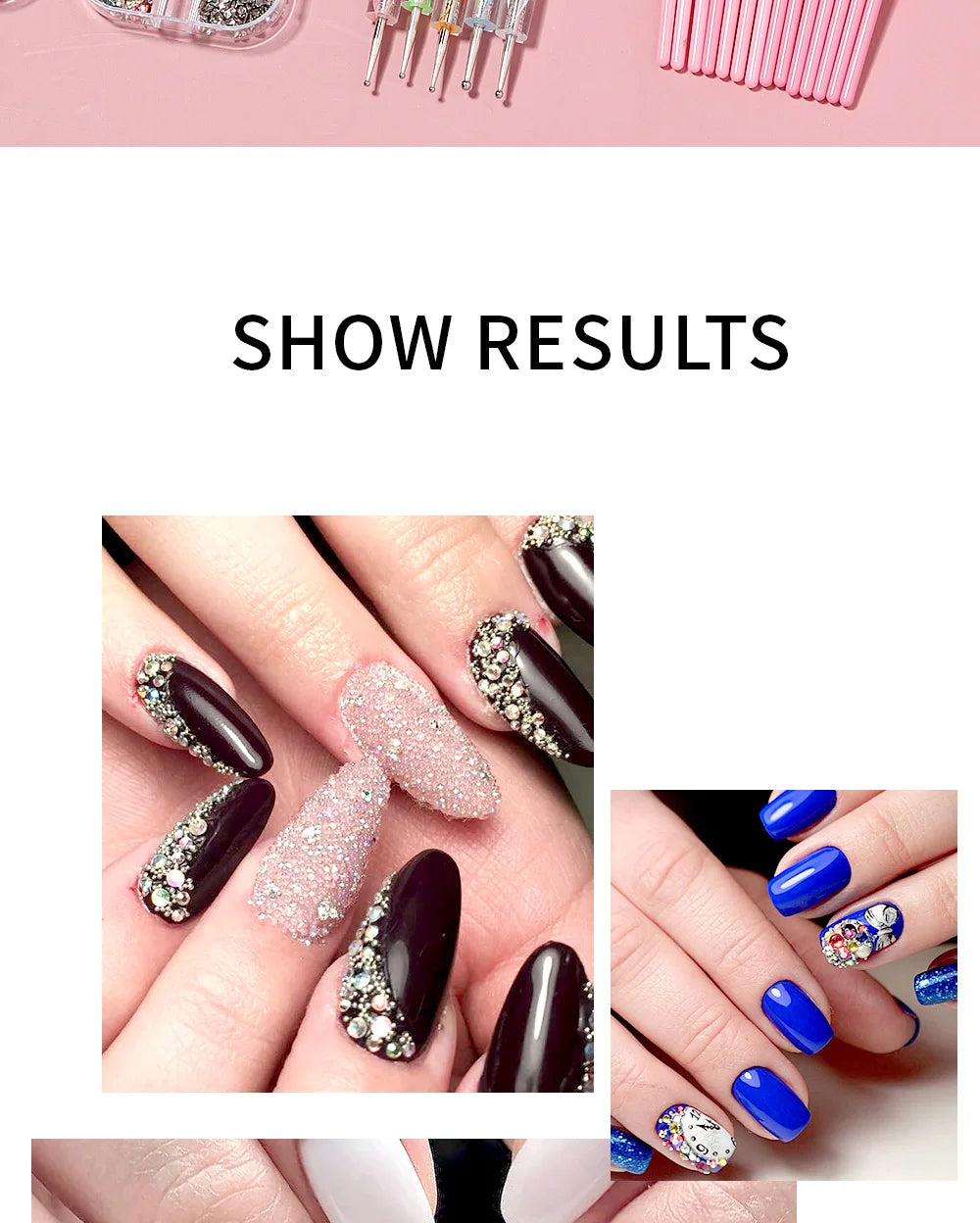 Maniküre-Set für Nagelpailletten-Kit Nagelpflege-Zubehörset Nagelkunst-Pinsel Nägel-Zubehör Maniküre-Werkzeuge