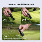 FLEXTAIL ZERO PUMPE – 30g tragbare elektrische Camping-Luftpumpe zum Aufblasen von Isomatten, 1 wiederaufladbarer Akku enthalten