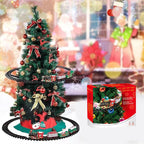 Batteriebetriebener Eisenbahnzug mit Sound & Licht, Eisenbahnwaggon, Spielzeug, Weihnachtszug, Baumschmuck, Schienenspielzeug, elektrische Spielzeuge für Kinder