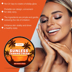 Selbstbräunungslotion Sommeranhaltende Körperbräunungsbeschleuniger Intensive Bräunung Natürlicher Glanz Reparatur Solarium Selbstbräuner Creme