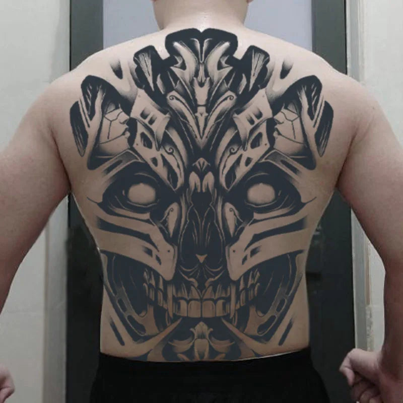 Magic Juice Tinte Wasserdichte Tattoo Aufkleber Große Größe Kräutersaft Temporäre Tattoos Männer Body Art Drache Tiger