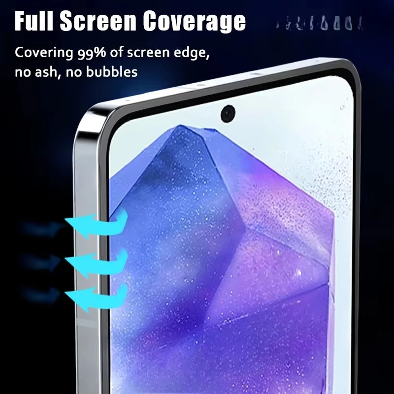 HD-Displayschutzfolie für Samsung A57 A17 A16 A56 5G A55 A36 A35 A26 A24 A15 A14 A13 A12 A71 A72 A73 Staubfreie einfache Installation Glas