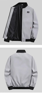Herren Leichte Windjacke Frühling Herbst Jacke Mantel Herren Winddichte Outdoor Lässige Stilvolle Reißverschlusstaschenjacke
