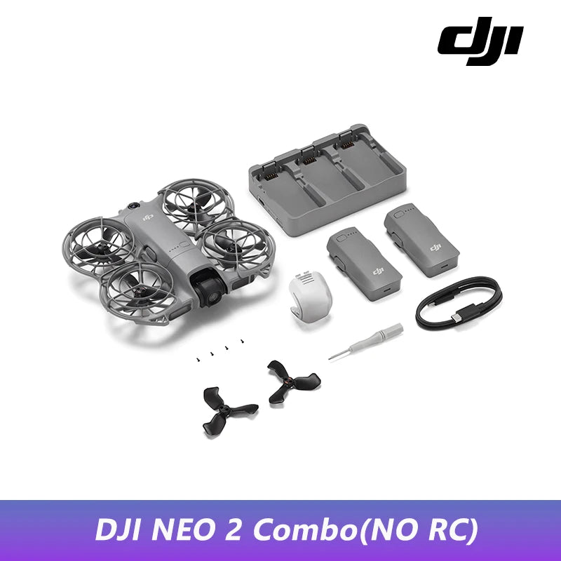 DJI Neo 2 Drohne Kamera-Drohne 4K Stabilisiertes Video 151G Leicht & Tragbar Vollumfassende Propellerguards NEO 2 Neu Original C0
