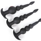 3-10cm Großer Analsex Plug mit Schwanz Sexspielzeug für Erwachsene Spiele Paare DIY Cosplay Großer Butt Plug Silikon Weich Lang Anal Beads Frauen
