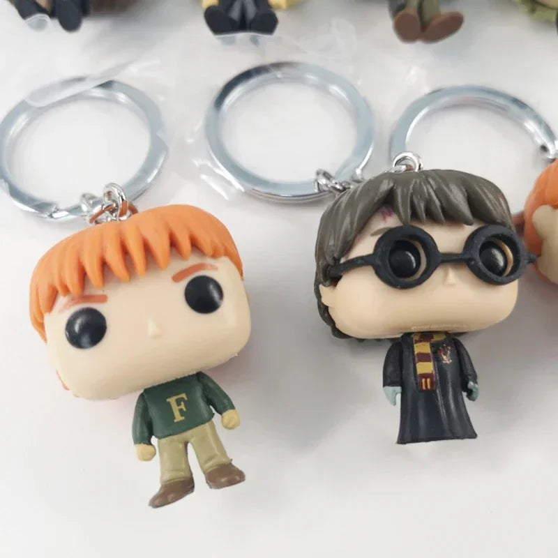 Funko Pocket Keychain Toy Hermione Granger Dobby Dumbledore Malfoy Ginny Ron Hedwig Snape Voldemort Luna Pocket Pop Key Ring Toy