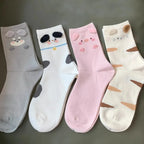 Mode Süß Niedlich 3D Tierohren Schwein Strumpfwaren Winter Warme Cartoon-Socken für Kinder Harajuku Baumwolle Weiche Hausschuhsocke