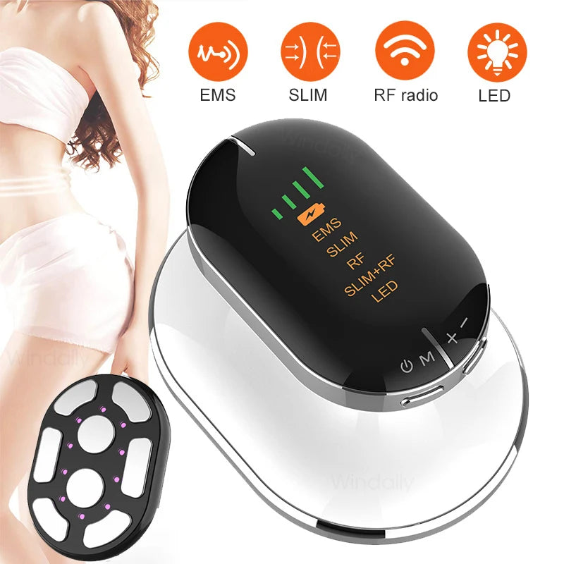 EMS & RF Radiofrequenz Körperschlankheitsgerät Fettverbrenner Schlankheitsformer LED-Lichttherapie Abnehmen Cellulite-Massagegerät