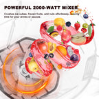 2000W Hochleistungs-Timer-Mixer Entsafter Obst-Küchenmaschine Eis Smoothies BPA-freier 2L Behälter