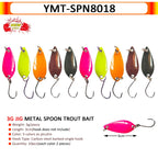 7/9/10 Stück Forellenköder 2,5g/2,6g/3g/3,2g/3,5g/5g Metalllöffel Angelköder Wobbler Casting Jigging Angelzubehör Pesca Döbel