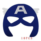 32/28/10 Stück/Los Superheldenmaske Cosplay Weihnachten Halloween Kinder Erwachsene Karneval Party Requisiten Kindergeburtstag Filz Maskerade