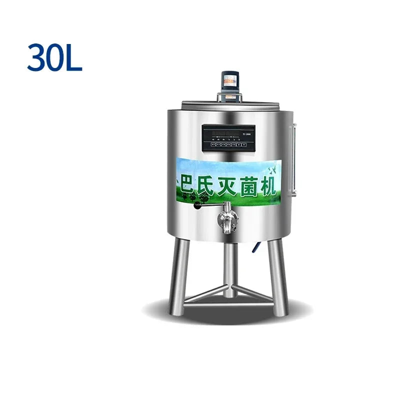 Home Electric 30L Kommerzielle Pasteurisierungsbehälter Milchpasteurisierungsmaschine Joghurt Kuh Wein Farm Rasen Intelligenter Sterilisator 22