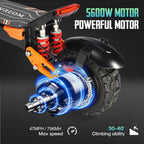VREOM Z36-Adults Electric Scooter-5600W Motor 60V30AH Battery Off Road E-Scooter,75KM/H Speed 11'' Tire Foldable EScooter