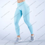 Damen High Waist Nahtlose Yoga Leggings Bauchkontrolle Po-Lifting Workout Hose Weiche Athletic Leggings für Fitnessstudio Fitness Laufen
