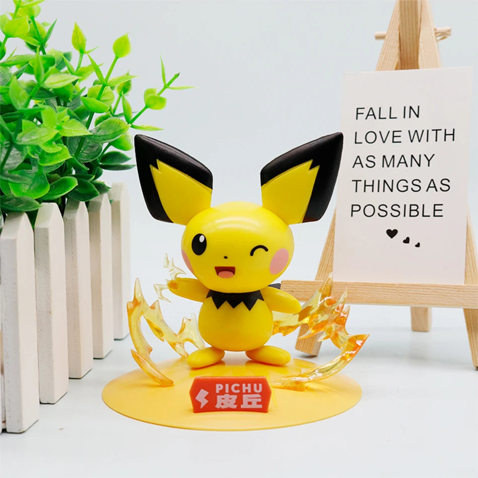 Pokémon Serie Blind Box Pikachu Mewtu Anime Figuren Ornamente Puppen Gardevoir Sylveon Modell Fans Desktop Auto Weihnachtsgeschenk