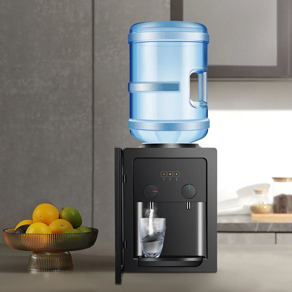 550W Tisch-Wasserspender Edelstahl-Innenbehälter PP-Material 270x235x370mm 3kg Schnelles Heizen & Kühlen Dual-Use Wasserspender