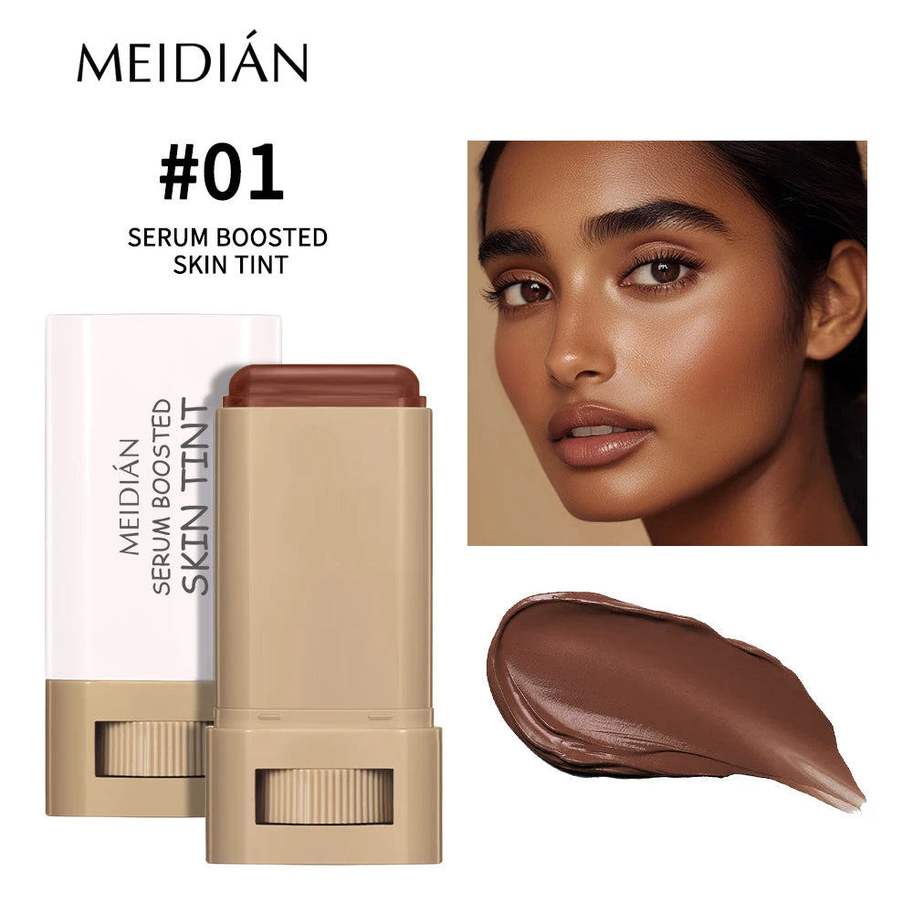 Bronze Foundation Stick Serum-verstärkte Hauttönung Seidige Textur Feuchtigkeitsspendende Deckkraft Concealer Base Ebenmäßiger Hautton Make-up