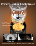 Milchaufschäumer und -erhitzer, 8-in-1 elektrischer Milchaufschäumer für Kaffee, 400 ml großes Fassungsvermögen, abnehmbarer Milchschäumer, spülmaschinenfest