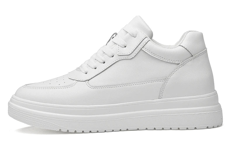 Hochwertige Herren-Sneaker, erhöhte Herrenschuhe, modische Freizeitschuhe, bequeme Leder-Sportschuhe, Höhenzunahme 6/8/10 cm