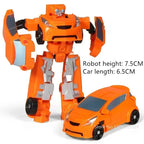 Kinder Spielzeug Mini Verwandlungs-Roboter-Kit Spielzeugmodelle 2-in-1 verformtes Auto Spielzeug Roboter Spielzeug für Kinder Geschenk Actionfigur