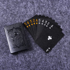 Farbige Schwarze Goldene Spielkarten Gruppe Wasserdichtes Poker Set Zauberei Zauber-Paket Brettspiel-Sammlung Unterhaltung