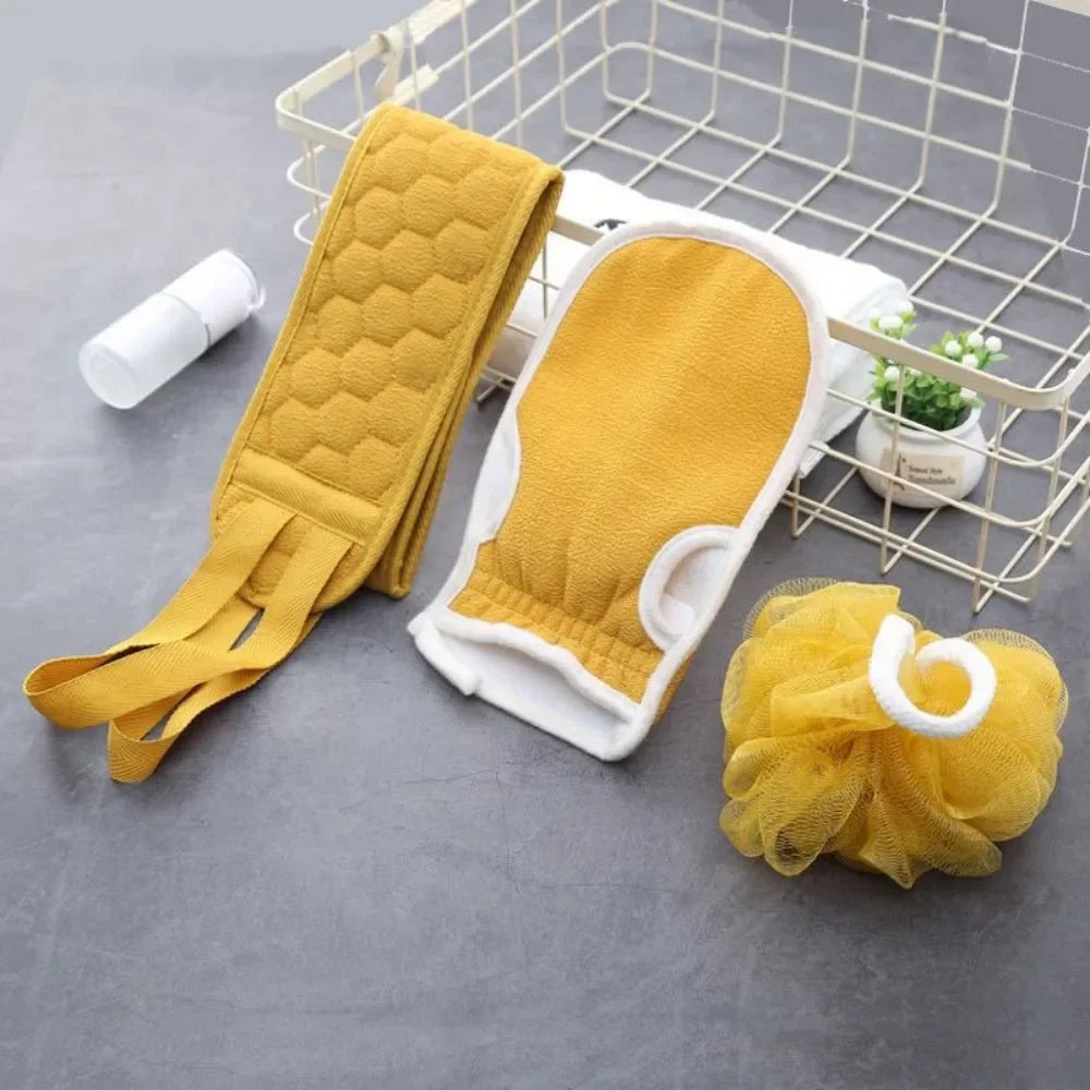 3er-Set Körperpeeling Rückenmassage Peeling Schwamm Badezimmer Badbürste Schrubber Duschbürste Körperwaschpeeling Badzubehör