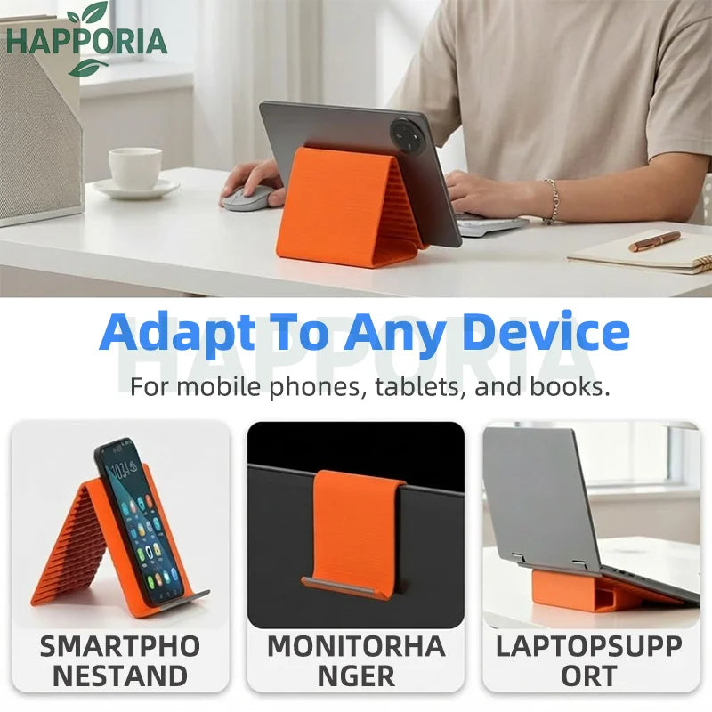 HAPPORIA Tragbarer faltbarer Silikon-Handyhalter Flexibler, biegsamer, mehrfach verstellbarer Ständer für Universal-Handy-Tablet
