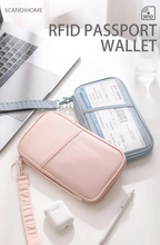 RFID Blocking Passport Holder Travel Wallet Durable Anti-Theft Card Slots Protective Case Flights Travel Organizer for Women Men